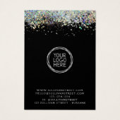 ホログラフィックグリッターイヤリングネックレスディスプレイカード (裏面)