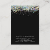 ホログラフィックグリッターイヤリングネックレスディスプレイカード コーリングカード (裏面)