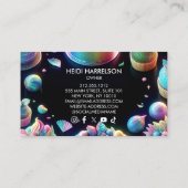 ホログラフィックグリッターケーキとスイーツベーカリー 名刺 (裏面)