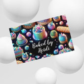 ホログラフィックグリッターケーキとスイーツベーカリー 名刺