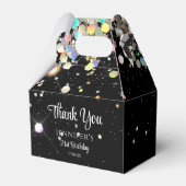 ホログラフィックグリッターサンキューブラックエレガント フェイバーボックス (裏面サイド)
