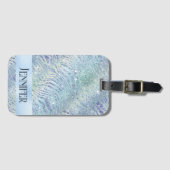 ホログラフィックグリッターゼブラ印刷 ラゲッジタグ (正面横)