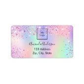 ホログラフィックグリッターダスト事業差出人住所 ラベル (正面)