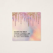 ホログラフィックグリッタードリップスイヤリングディスプレイカード (裏面)