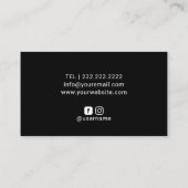 ホログラフィックグリッタードリップスメイクアップアーティストサロン 名刺 (裏面)