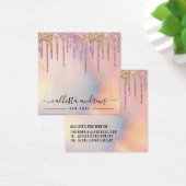 ホログラフィックグリッタードリップネックレスディスプレイカード (デスク)