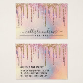 ホログラフィックグリッタードリップブレスレットディスプレイ (正面&裏面)