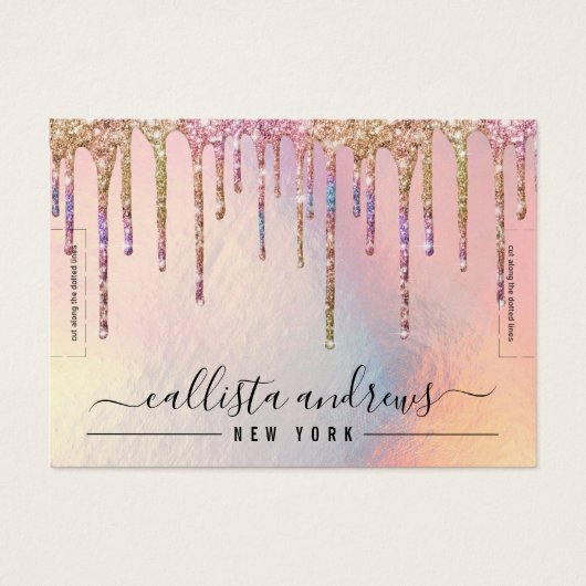 ホログラフィックグリッタードリップブレスレットディスプレイ (正面)