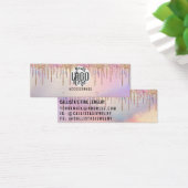 ホログラフィックグリッタードリップホップイヤリングロゴディスプレイ (デスク)