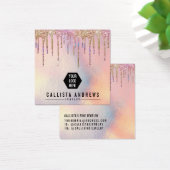 ホログラフィックグリッタードリップロゴイヤリングディスプレイカード (デスク)