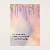 ホログラフィックグリッタードリップロゴネックレスディスプレイ (裏面)