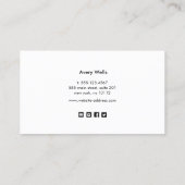 ホログラフィックグリッターハウス清掃サービス 名刺 (裏面)