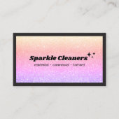 ホログラフィックグリッターハウス清掃サービス 名刺 (正面)