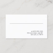 ホログラフィックグリッターバタフライサロンアポイントメントBu 名刺 (裏面)