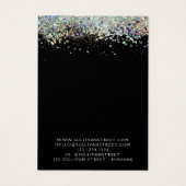 ホログラフィックグリッターヘアクリップジュエリー表示カード (裏面)