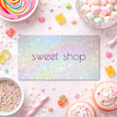 ホログラフィックグリッターベーカリー、スイーツ 名刺