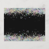 ホログラフィックグリッターメイクアップアーティストフォトブラック チラシ (裏面)