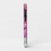 ホログラフィックグリッターユニーク金ゴールドピンクマーブル Case-Mate iPhoneケース (裏面/左)