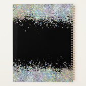 ホログラフィックグリッターレインボーパステル |モノグラム プランナー手帳 (裏面)