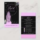 ホログラフィックグリッターロクティティアンロックスタイルサロン 名刺 (正面/裏面)