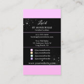 ホログラフィックグリッターロクティティアンロックスタイルサロン 名刺 (裏面)