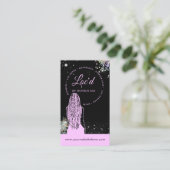 ホログラフィックグリッターロクティティアンロックスタイルサロン 名刺 (スタンド正面)