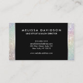 ホログラフィックグリッター及びグラマー美しい 名刺 (裏面)