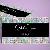 ホログラフィックグリッター及びブラック名刺 割引カード