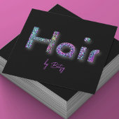 ホログラフィックグリッター美容師名刺