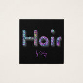 ホログラフィックグリッター美容師名刺 (正面)