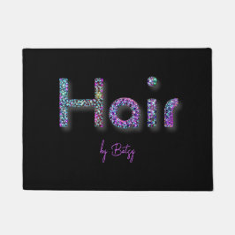 ホログラフィックグリッター美容師 ドアマット