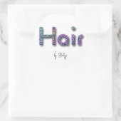 ホログラフィックグリッター美容師 ラウンドシール (バッグ)