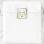 ホログラフィックグリッター製品ラベル スクエアシール (バッグ)