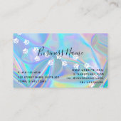 ホログラフィックグルーミングサービスロイヤリティカード 名刺 (裏面)