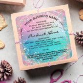 ホログラフィックコテージ法食品ラベルのシール スクエアシール