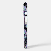 ホログラフィックサイバー骸髏回路パターンスマホケース Case-Mate iPhoneケース (裏面 / 左)