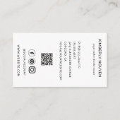 ホログラフィックサードアイムーンヨガホリスティックコーチ 名刺 (裏面)