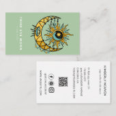 ホログラフィックサードアイムーンヨガホリスティックコーチ 名刺 (正面/裏面)