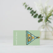 ホログラフィックサードアイムーンヨガホリスティックコーチ 名刺 (スタンド正面)