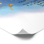 ホログラフィックシグネチャーモダンスクリプトGlamグリッター ポスター (角)