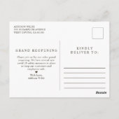 ホログラフィックシグネチャーモダンスクリプトGlamグリッター ポストカード (裏面)