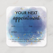 ホログラフィックシグネチャーモダンスクリプトGlamグリッター 予約カード (正面)