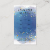 ホログラフィックシグネチャーモダンスクリプトGlamグリッター 予約カード (正面)