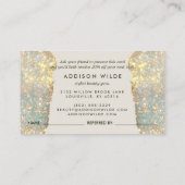 ホログラフィックシグネチャーモダンスクリプトGlamグリッター 紹介カード (裏面)