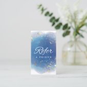 ホログラフィックシグネチャーモダンスクリプトGlamグリッター 紹介カード (スタンド正面)