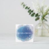 ホログラフィックシグネチャーモダンスクリプトGlamグリッター 紹介カード (スタンド正面)