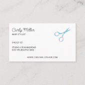 ホログラフィックシックシザーパターン美容師 名刺 (裏面)