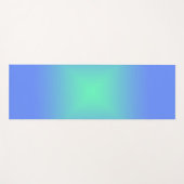 ホログラフィックシャイニーダイヤモンドブルーからアクアマリングリーン ヨガマット (正面(横))