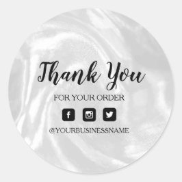 ホログラフィックシルバー。エレガンスと調和 ラウンドシール