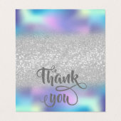 ホログラフィックシルバー《写真》ぼけ味ありがとう 名刺 (外部フラット)